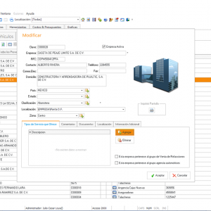 SoftMant, Catálogo de Proveedores