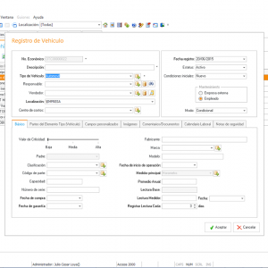 SoftMant, Catálogo de Vehiculos